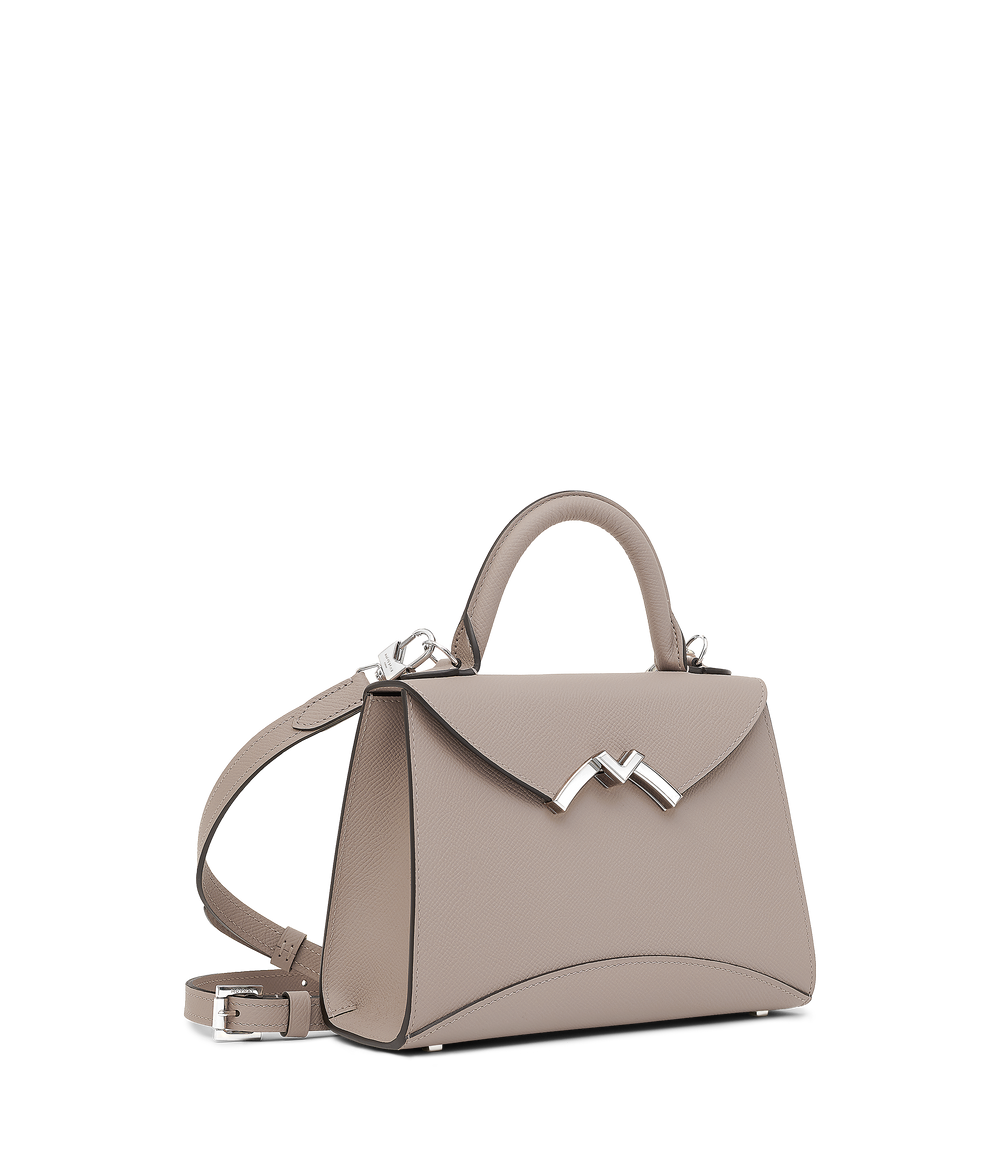 Moynat Leather Gabrielle BB Bag - Purple Handle Bags, Handbags - MOYNA20535