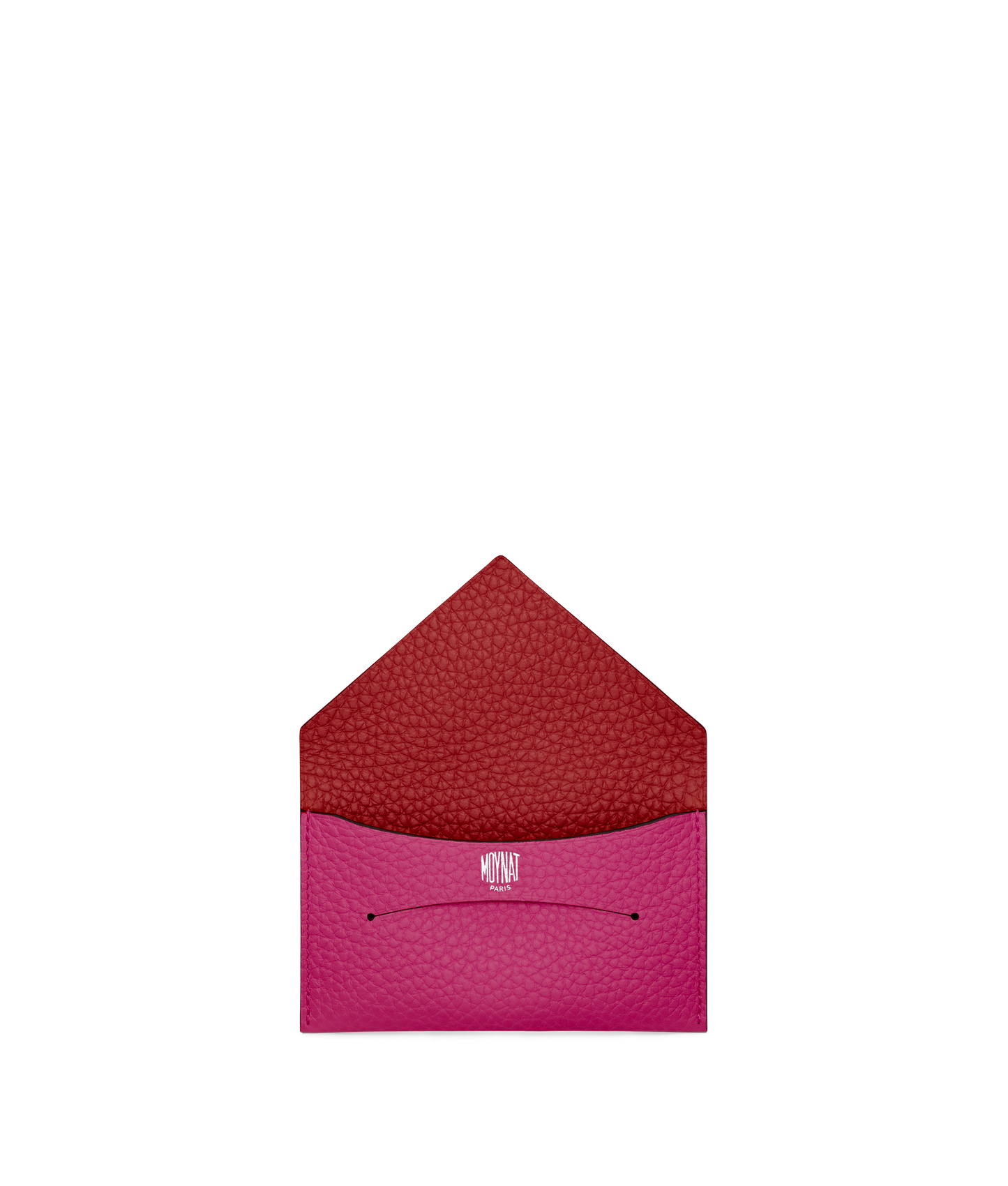 MOYNAT Enveloppe Pouch Leather Pink W18cm H12cm D1cm